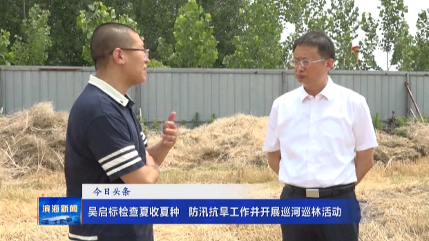 吳啟標(biāo)檢查夏收夏種?防汛抗旱工作并開展巡河