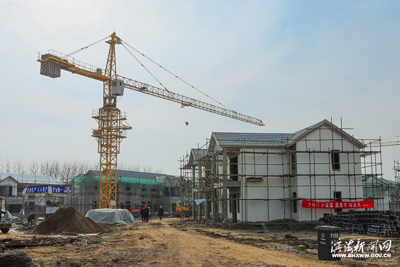 坎北街道果林村農(nóng)村新型社區(qū)建設(shè)現(xiàn)場